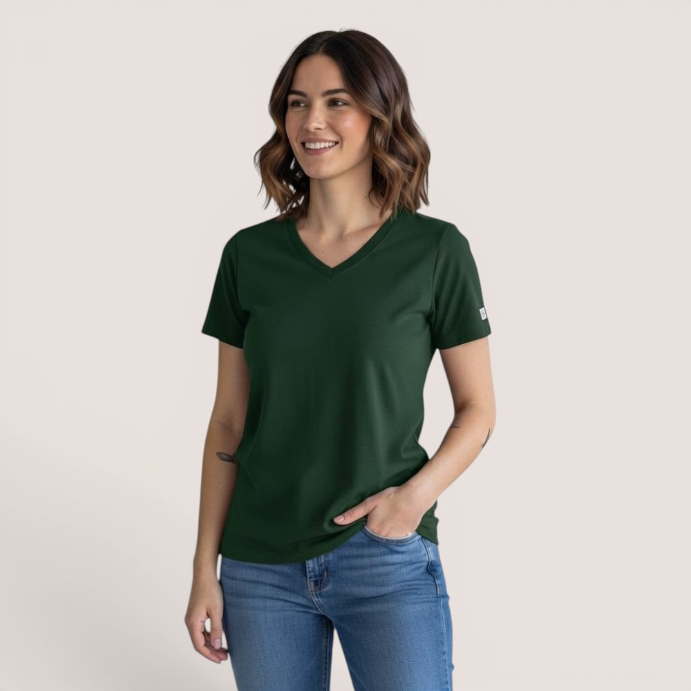 Klassisches Damenshirt – aus Modal Micro Holzfaserstoff – Bild 2