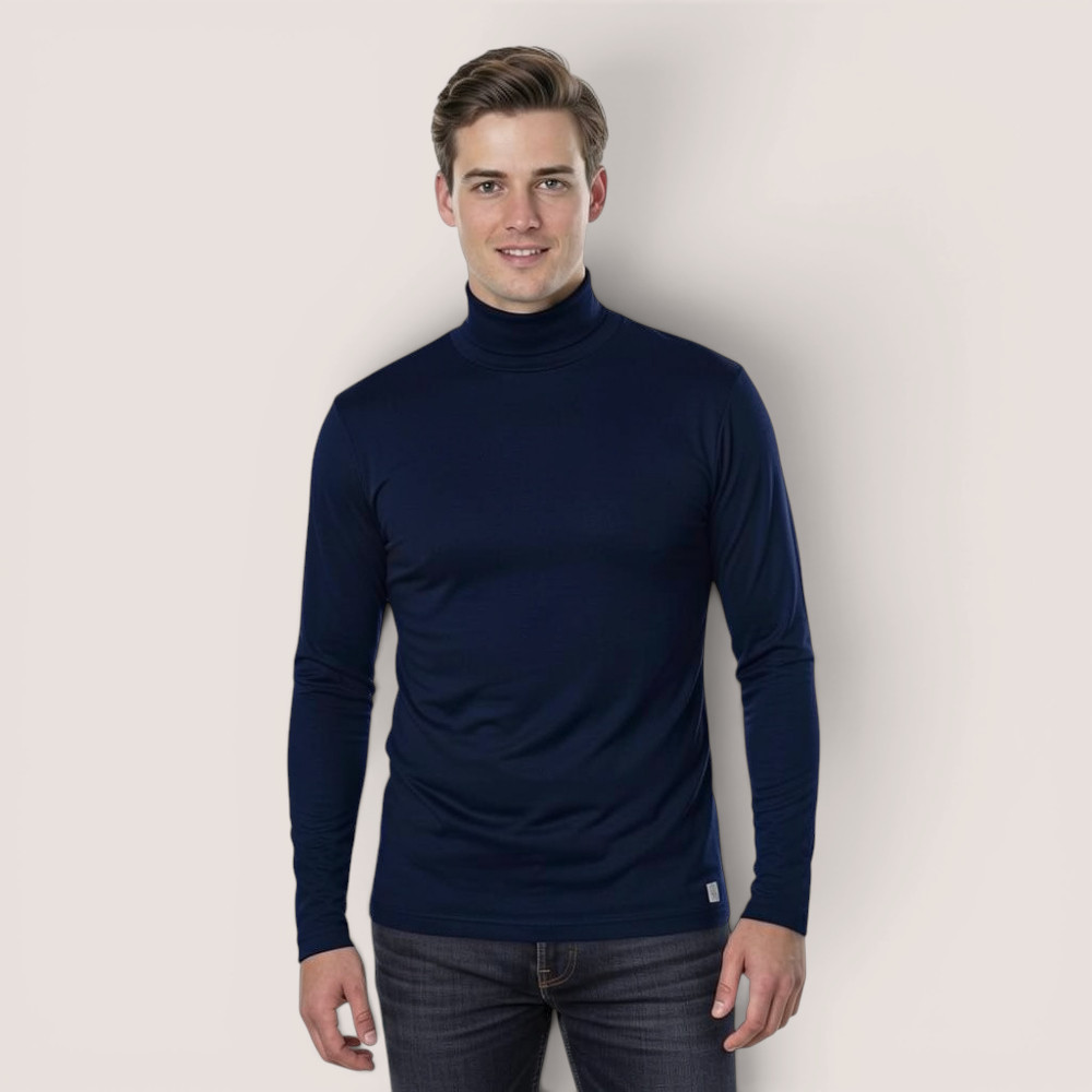 Herrenshirt Rollkragen – aus Modal Micro Holzfaserstoff – Bild 4