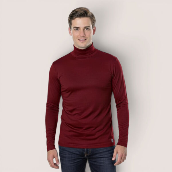 Herrenshirt Rollkragen – aus Modal Micro Holzfaserstoff