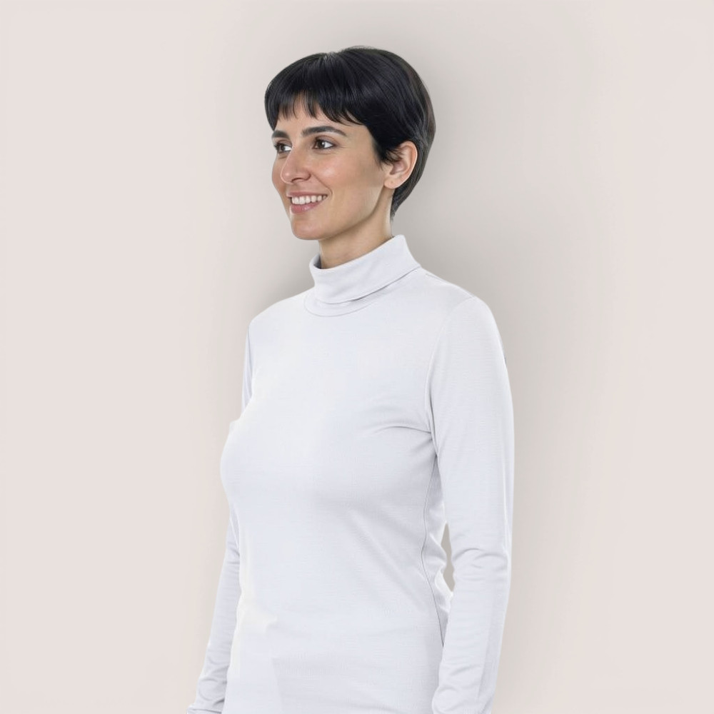 Klassisches Damenshirt Rollkragen – aus Modal Micro Holzfaserstoff