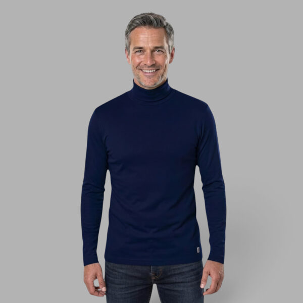 Herrenshirt Rollkragen – aus Modal Micro Holzfaserstoff