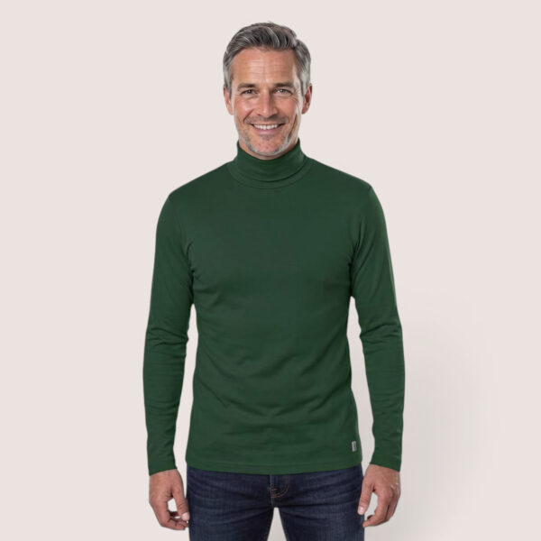 Herrenshirt Rollkragen – aus Modal Micro Holzfaserstoff