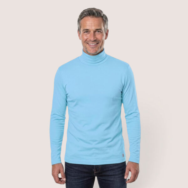 Herrenshirt Rollkragen – aus Modal Micro Holzfaserstoff