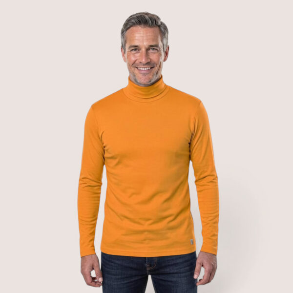 Herrenshirt Rollkragen – aus Modal Micro Holzfaserstoff