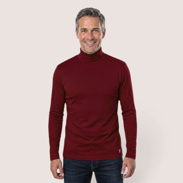 Herrenshirt Rollkragen – aus Modal Micro Holzfaserstoff