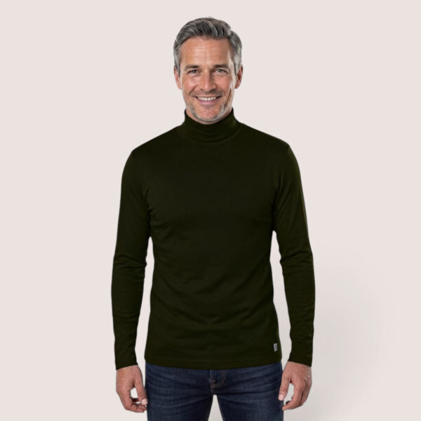 Herrenshirt Rollkragen – aus Modal Micro Holzfaserstoff