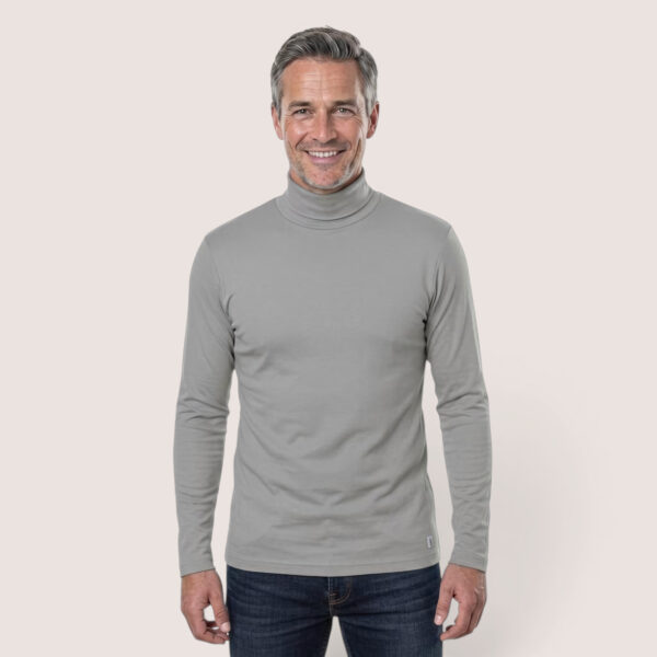Herrenshirt Rollkragen – aus Modal Micro Holzfaserstoff
