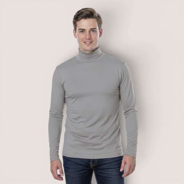 Herrenshirt Rollkragen – aus Modal Micro Holzfaserstoff