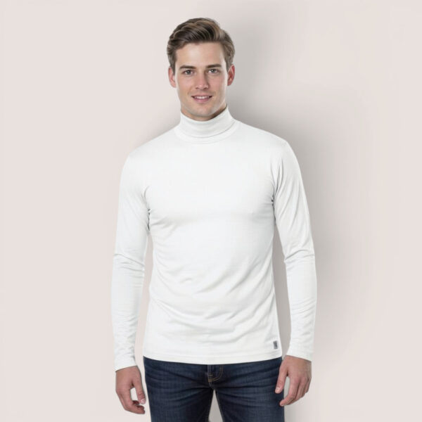 Herrenshirt Rollkragen – aus Modal Micro Holzfaserstoff