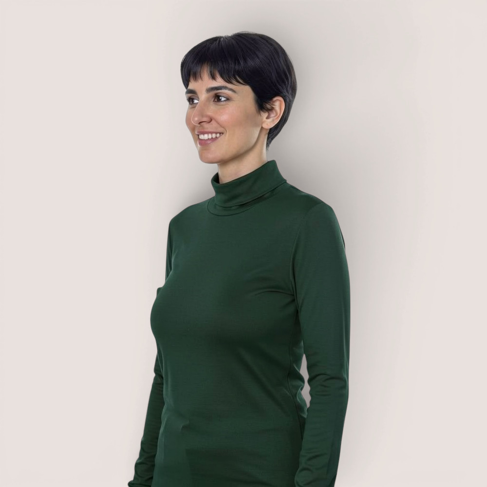 Klassisches Damenshirt Rollkragen – aus Modal Micro Holzfaserstoff