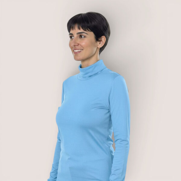 Klassisches Damenshirt Rollkragen – aus Modal Micro Holzfaserstoff