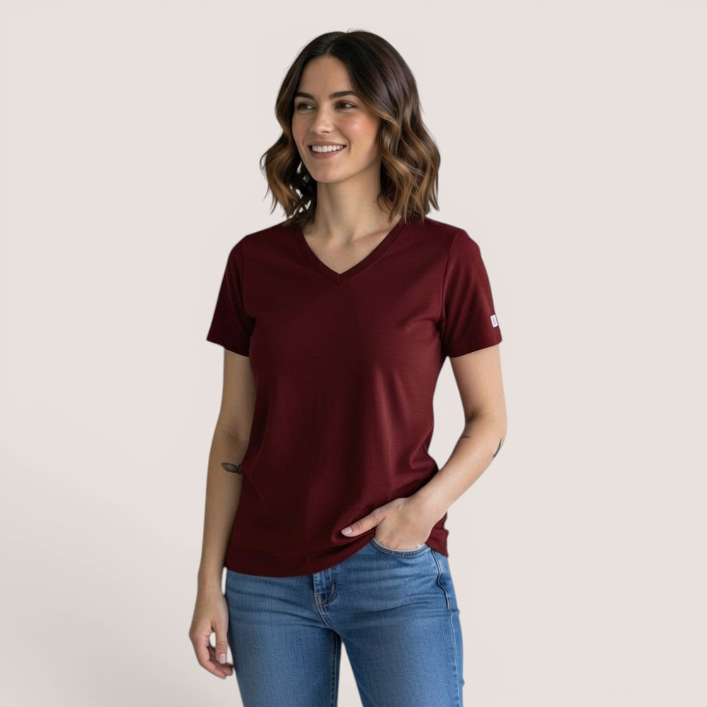 Klassisches Damenshirt – aus Modal Micro Holzfaserstoff